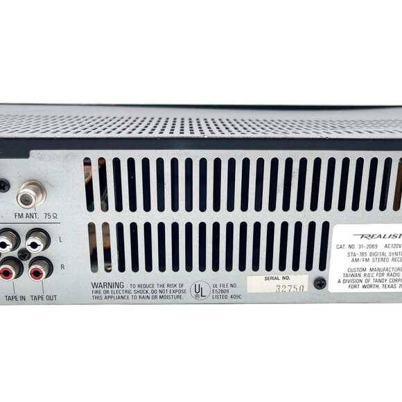Vintage Realistic STA-785 Stereo Receiver AM/FM 50 Watts 1989 Tested and Working - Picture 7 of 9